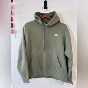 Nike Sportswear Club Fleece Pullover Hoodie Sweatshirt Men’s Size Large Green